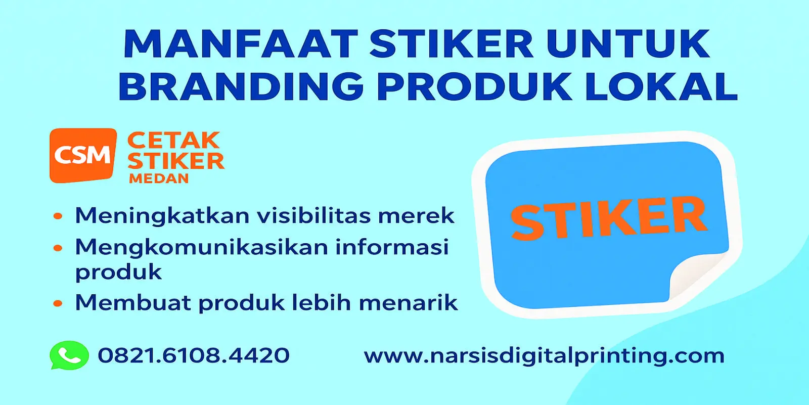 Manfaat stiker untuk.