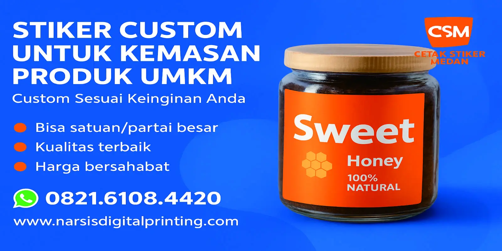 Stiker custom untuk .