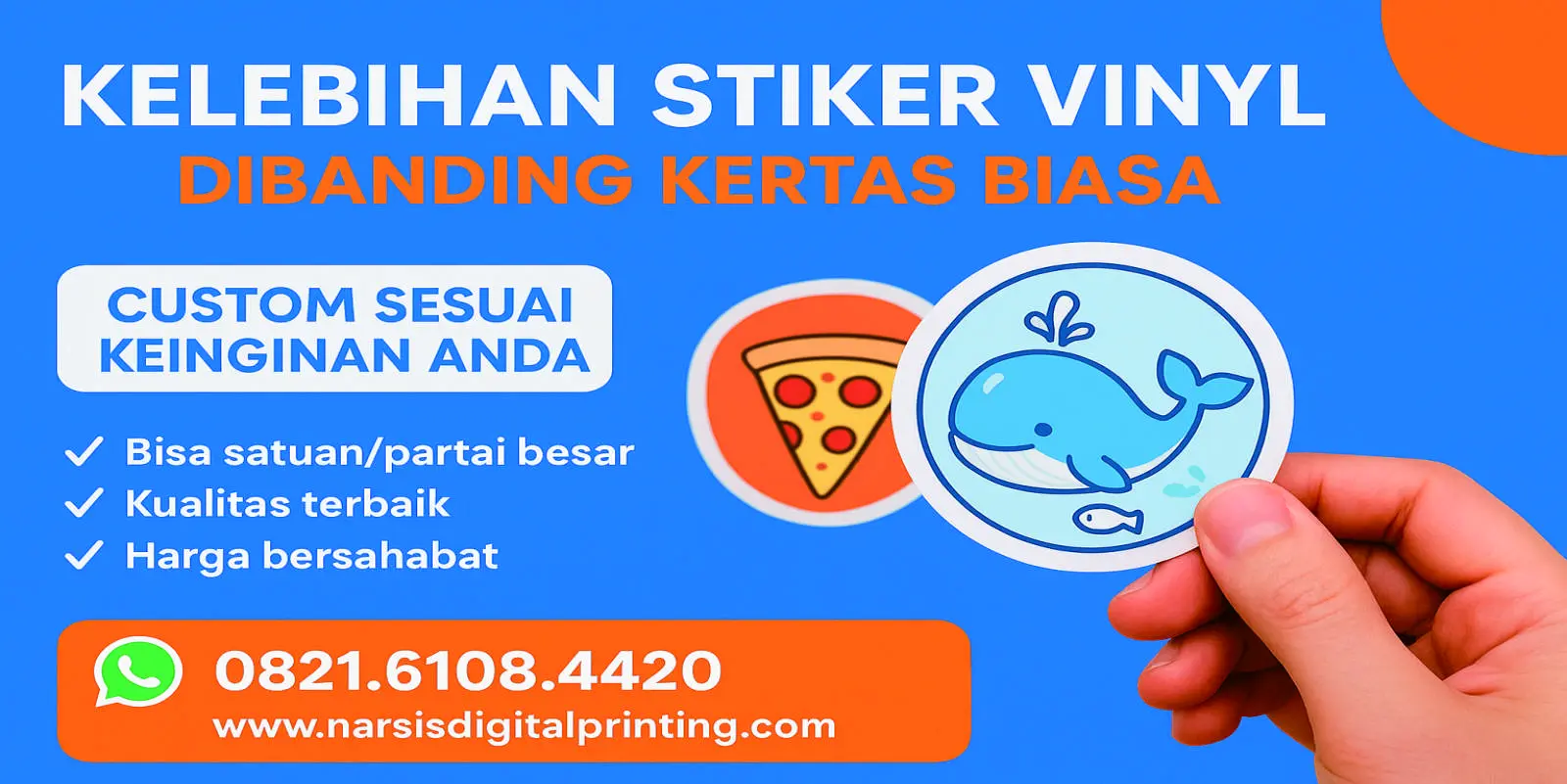Kelebihan stiker vin.