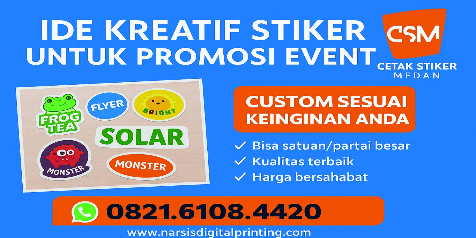 Ide kreatif stiker u.