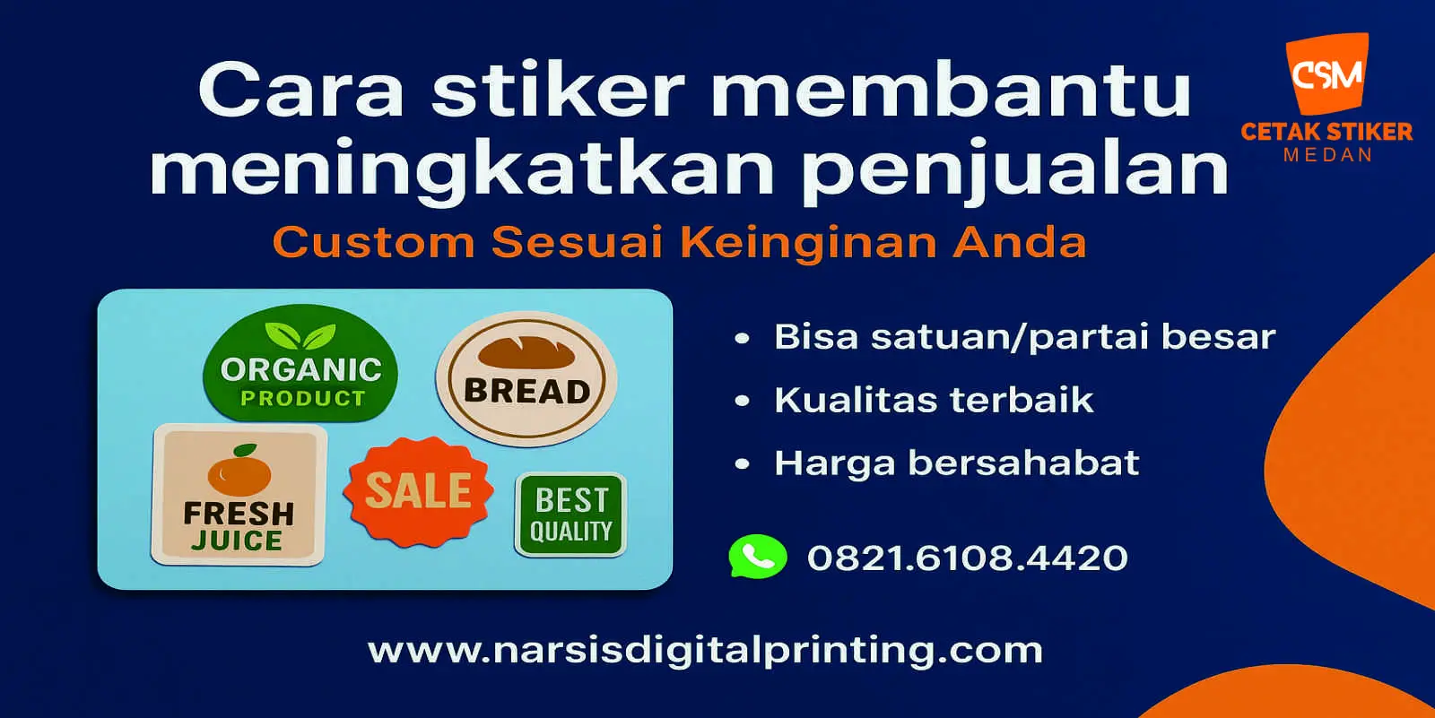 Cara stiker membantu.