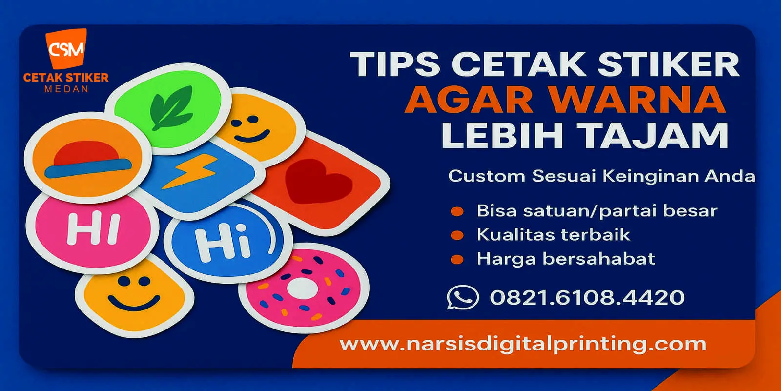 Tips cetak stiker agar warna lebih tajam