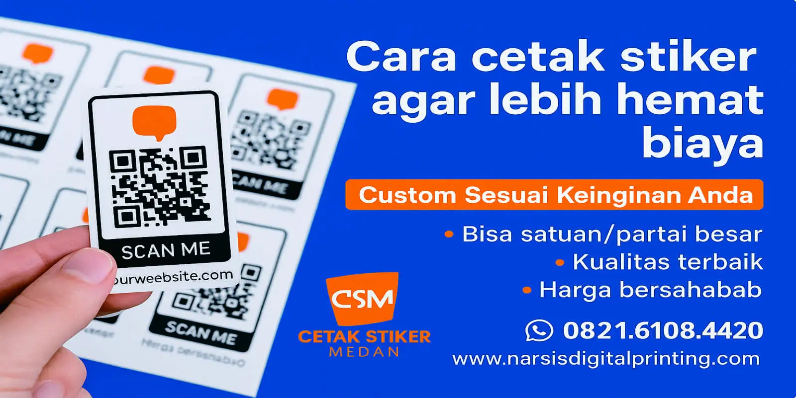 Cara cetak stiker agar lebih hemat biaya