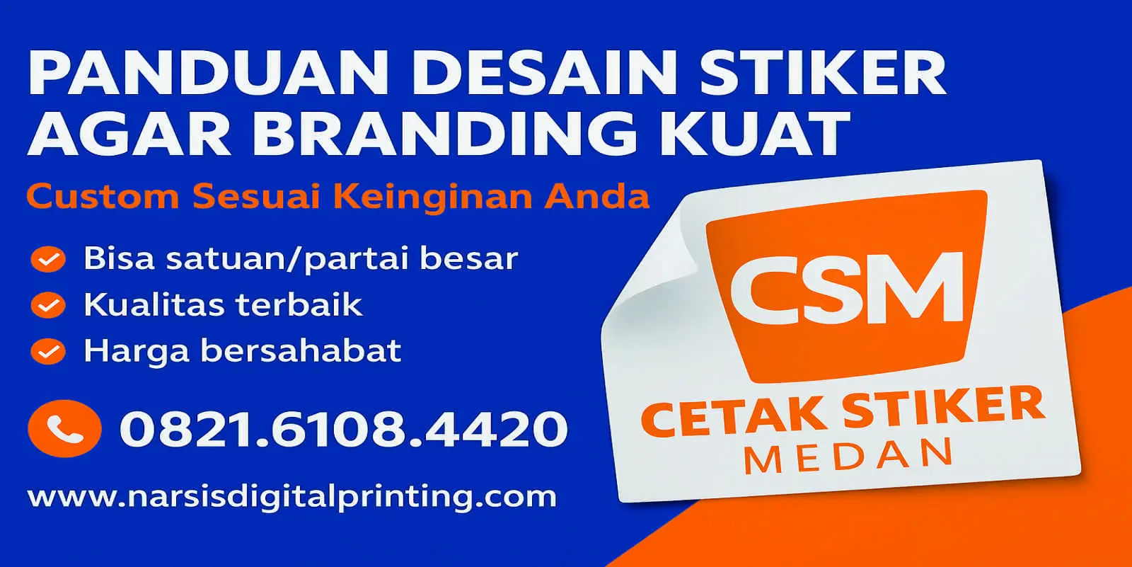 Panduan desain stiker agar branding kuat