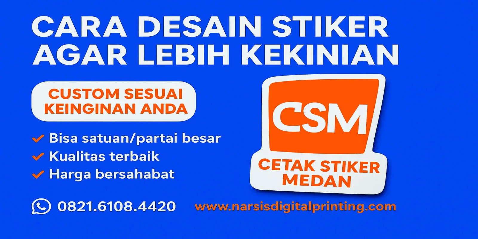 Cara desain stiker a.