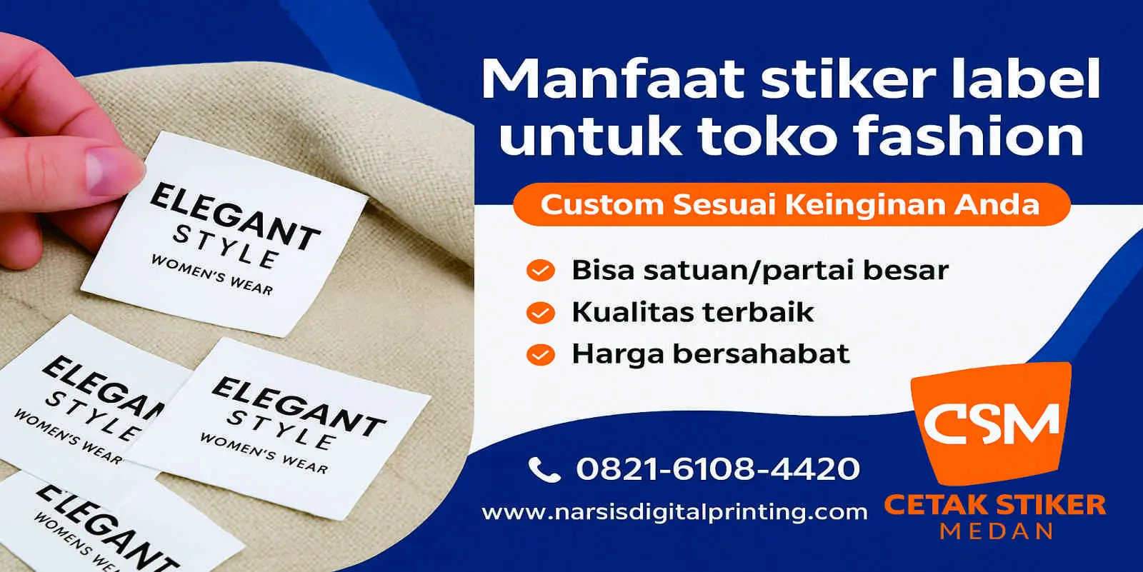 Manfaat stiker label.