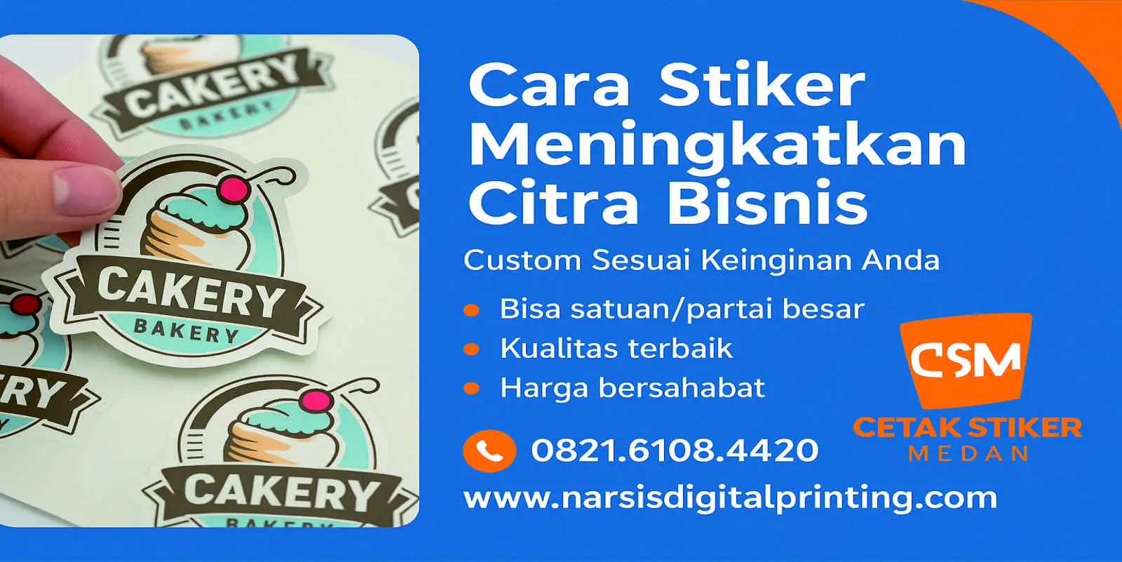 Cara stiker meningkatkan citra bisnis