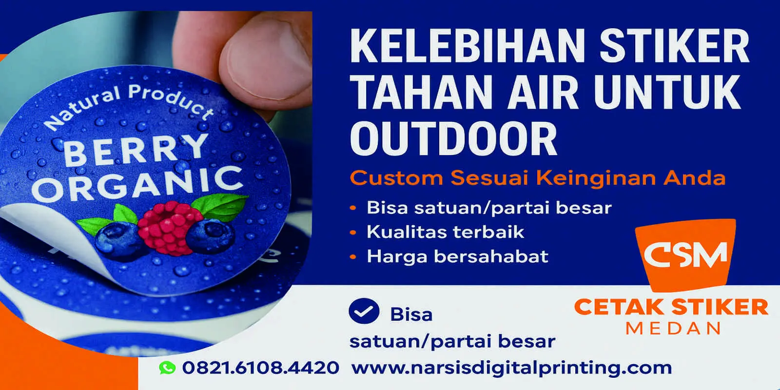 Kelebihan stiker tah.
