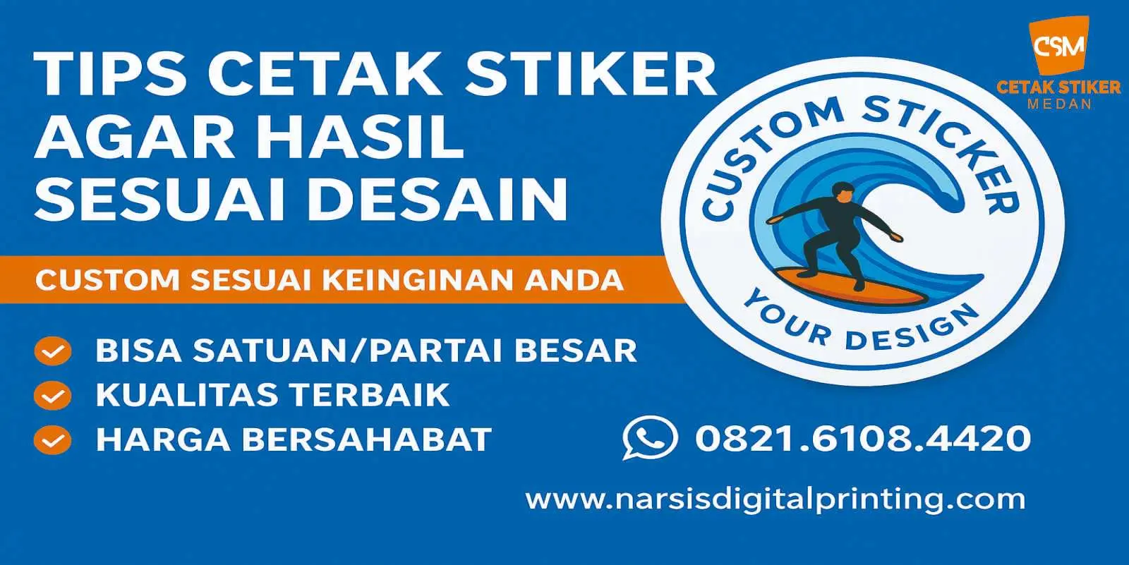 Tips cetak stiker agar hasil sesuai desain
