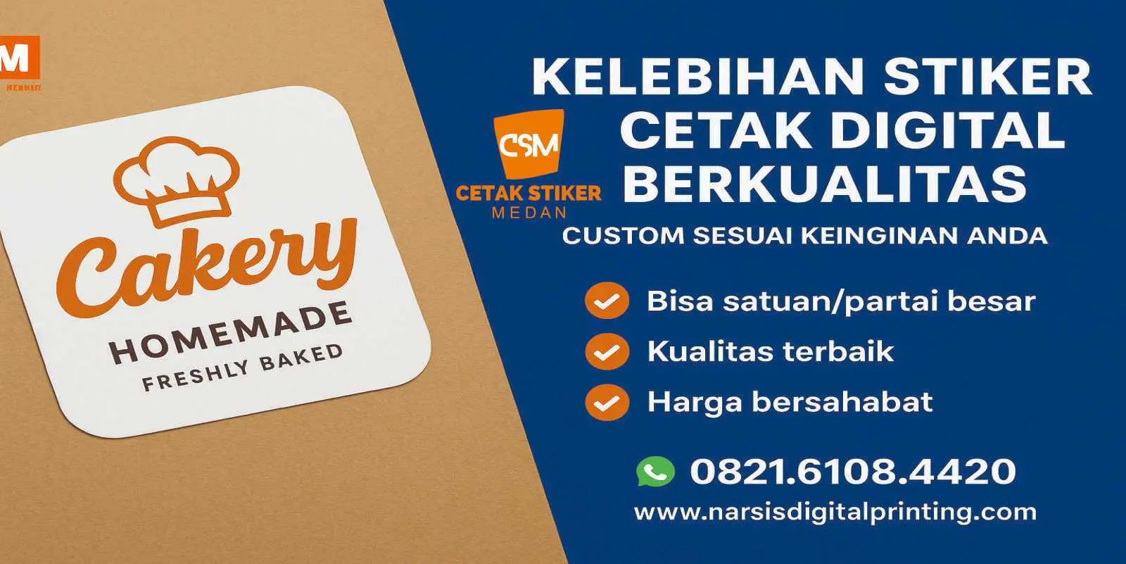 Kelebihan stiker cetak digital berkualitas
