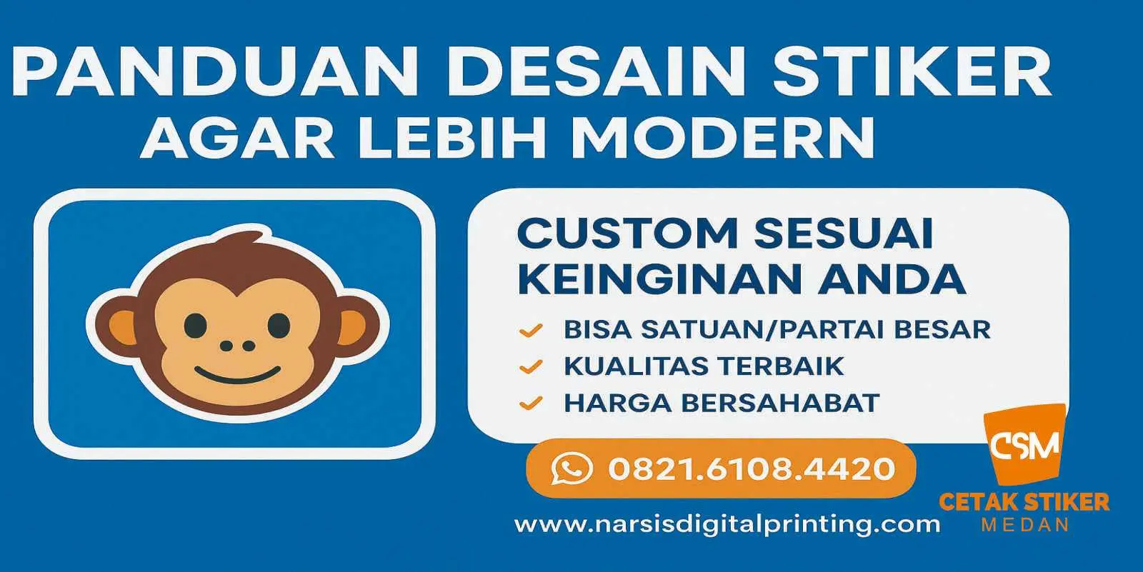 Panduan desain stiker agar lebih modern