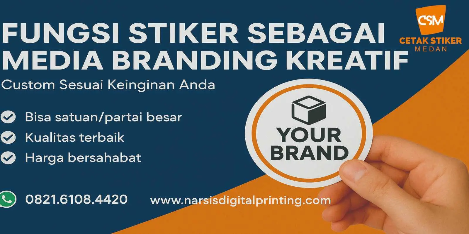 Fungsi stiker sebagai media branding kreatif