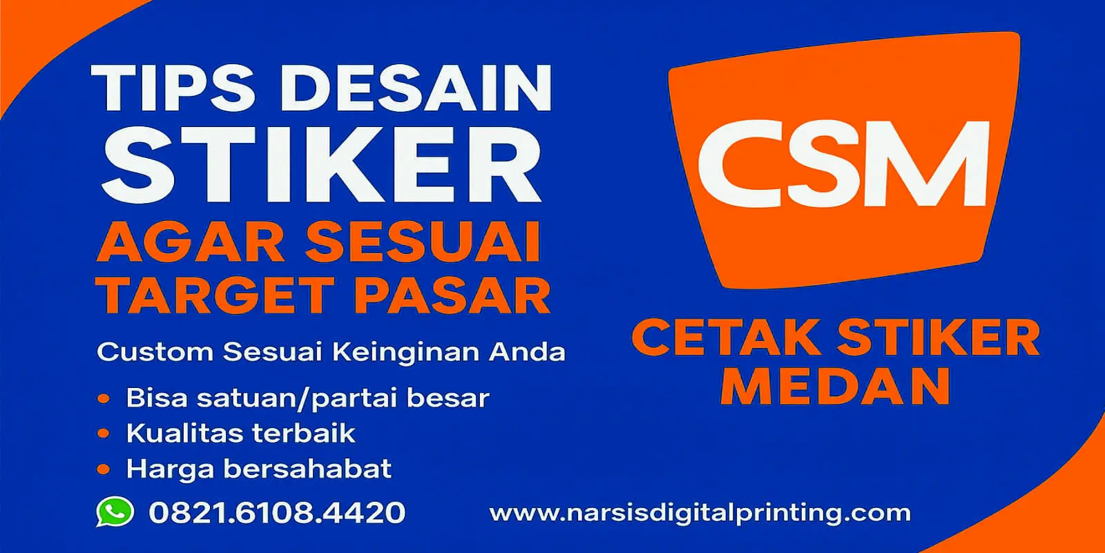 Tips desain stiker a.