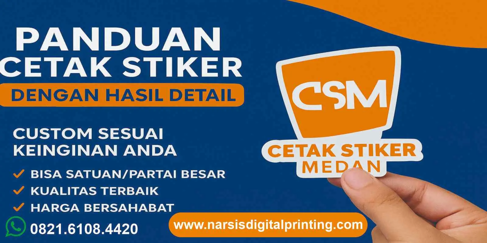 Panduan cetak stiker dengan hasil detail