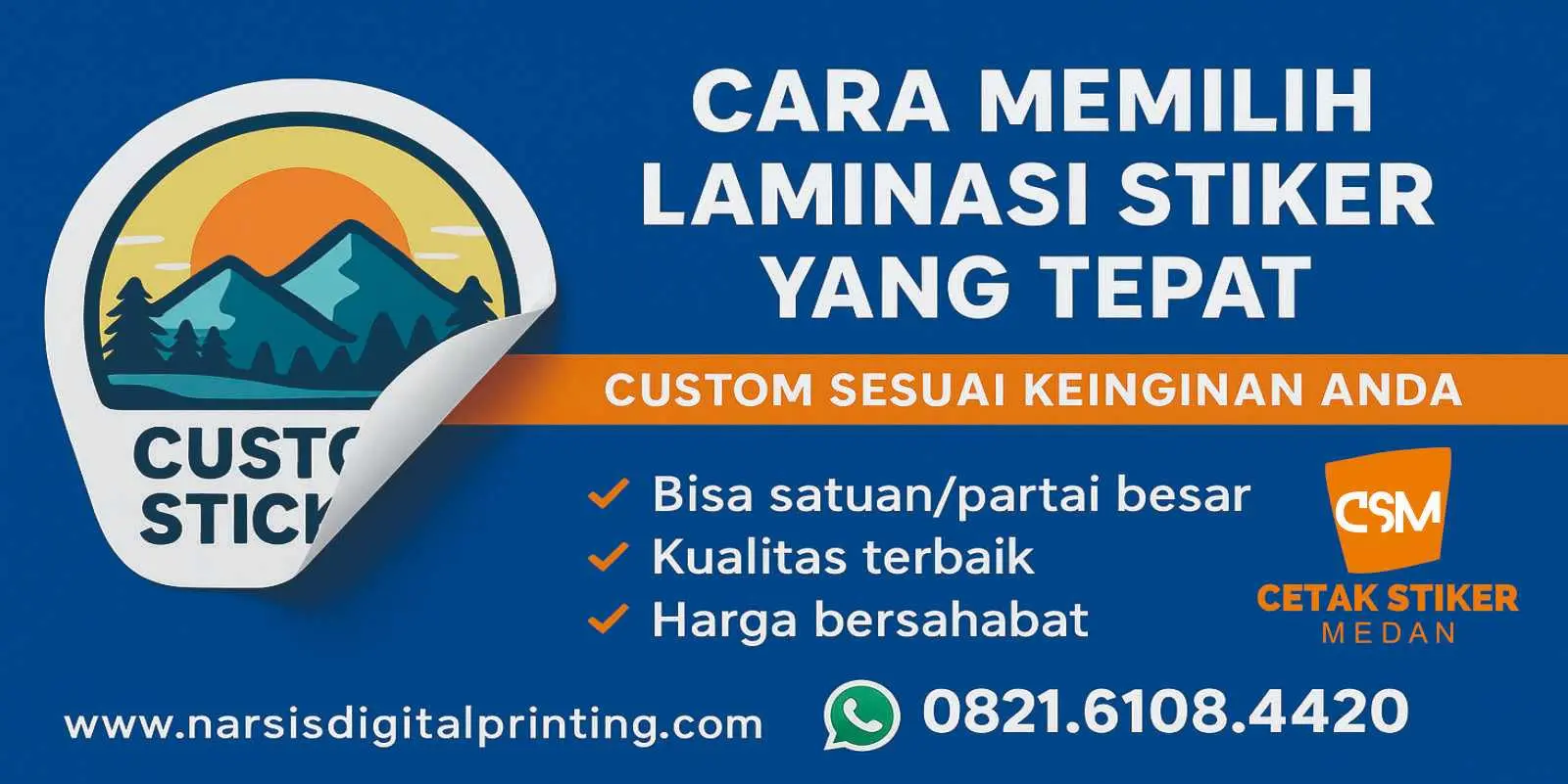 Cara memilih laminasi stiker yang tepat