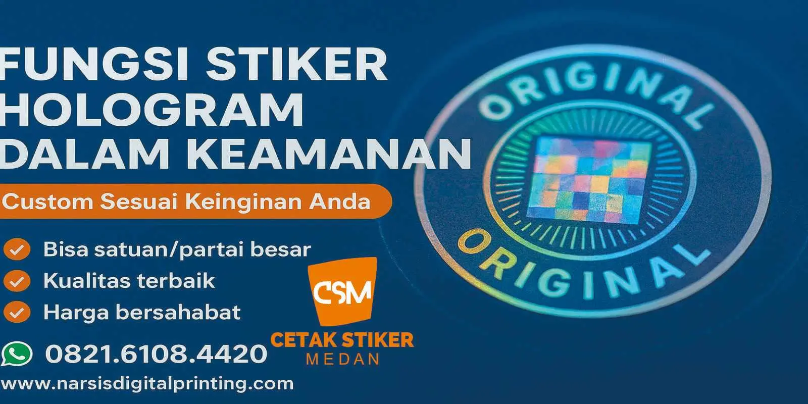 Fungsi stiker hologram dalam keamanan