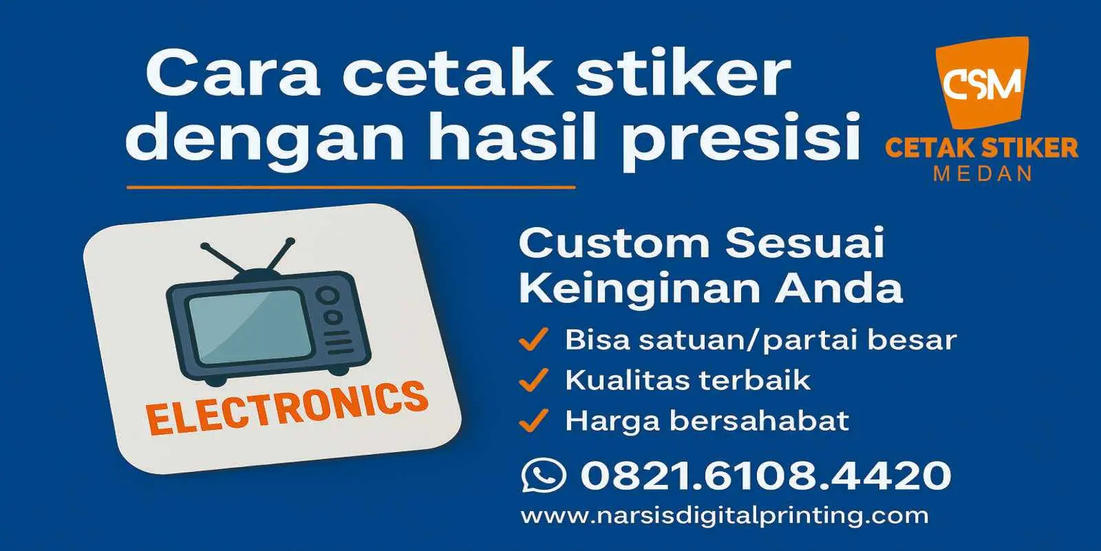 Cara cetak stiker dengan hasil presisi