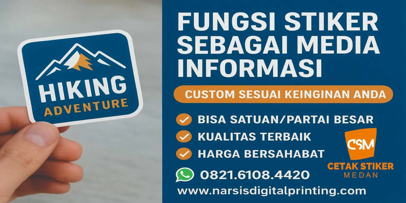 Fungsi stiker sebaga.