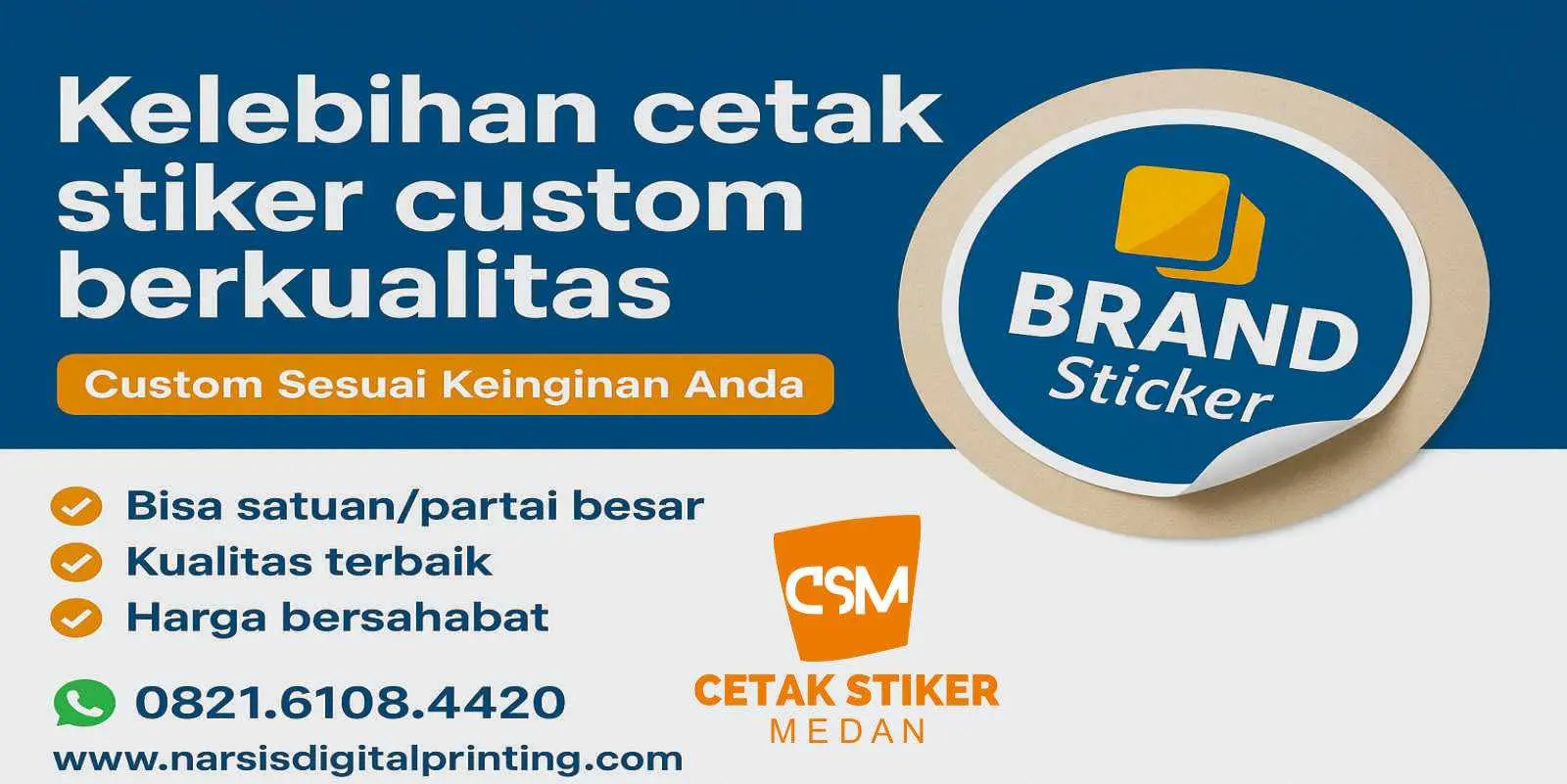 Kelebihan cetak stik.