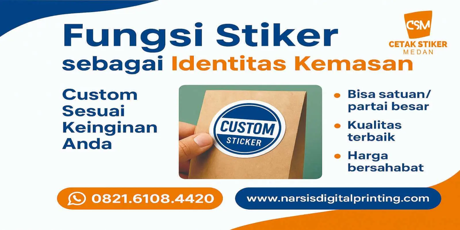 Fungsi stiker sebagai identitas kemasan