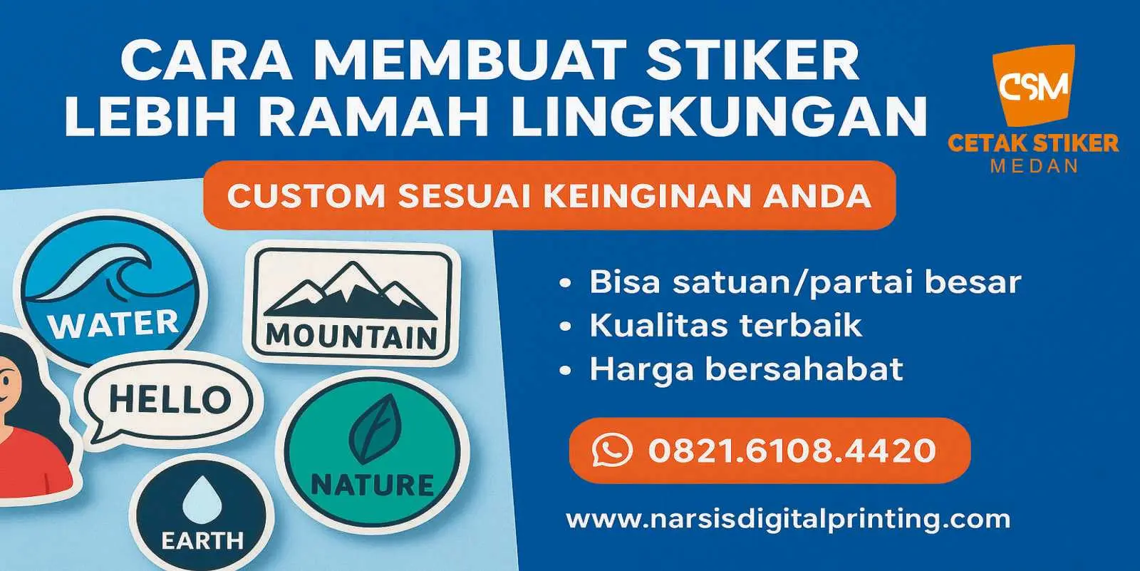 Cara membuat stiker lebih ramah lingkungan