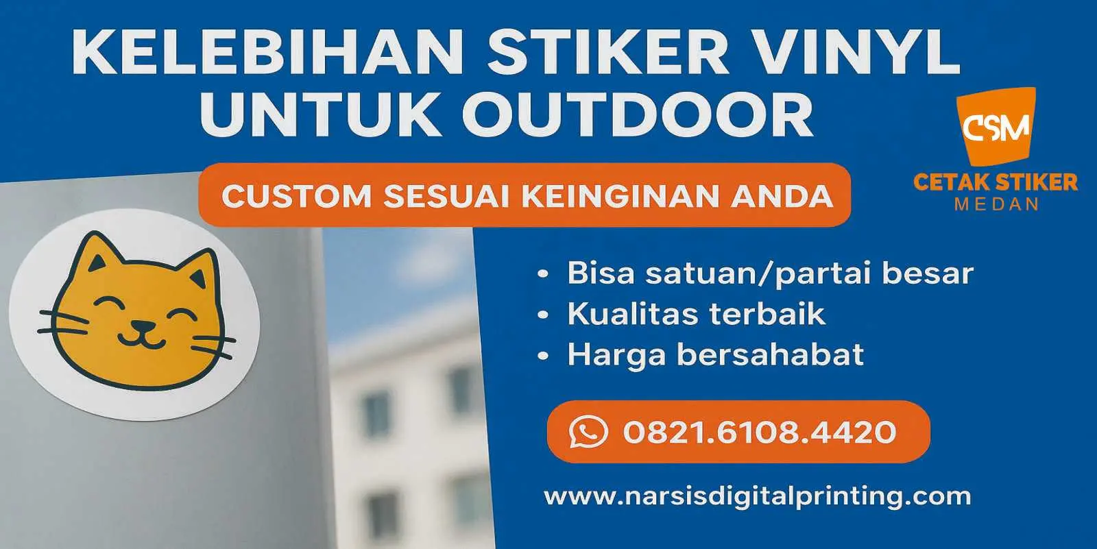 Kelebihan stiker vin.