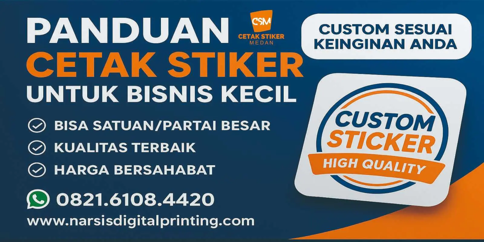 Panduan cetak stiker.