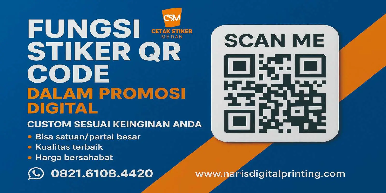 Fungsi stiker QR code dalam promosi digital