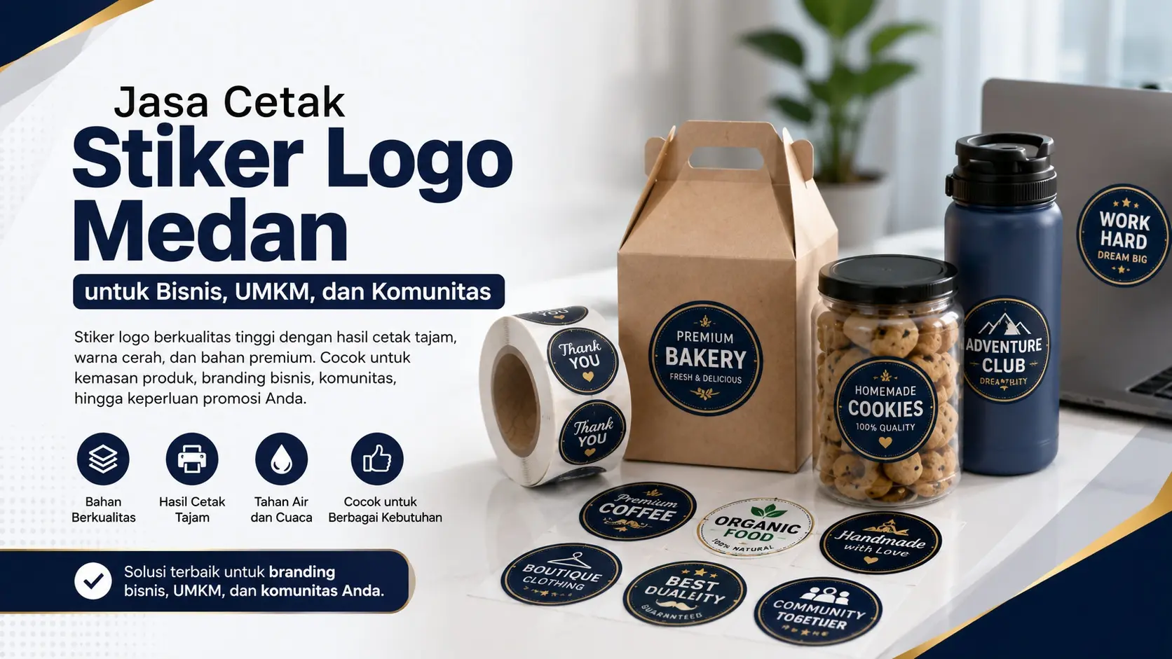 Jasa Cetak Stiker Logo Medan untuk Bisnis, UMKM, dan Komunitas