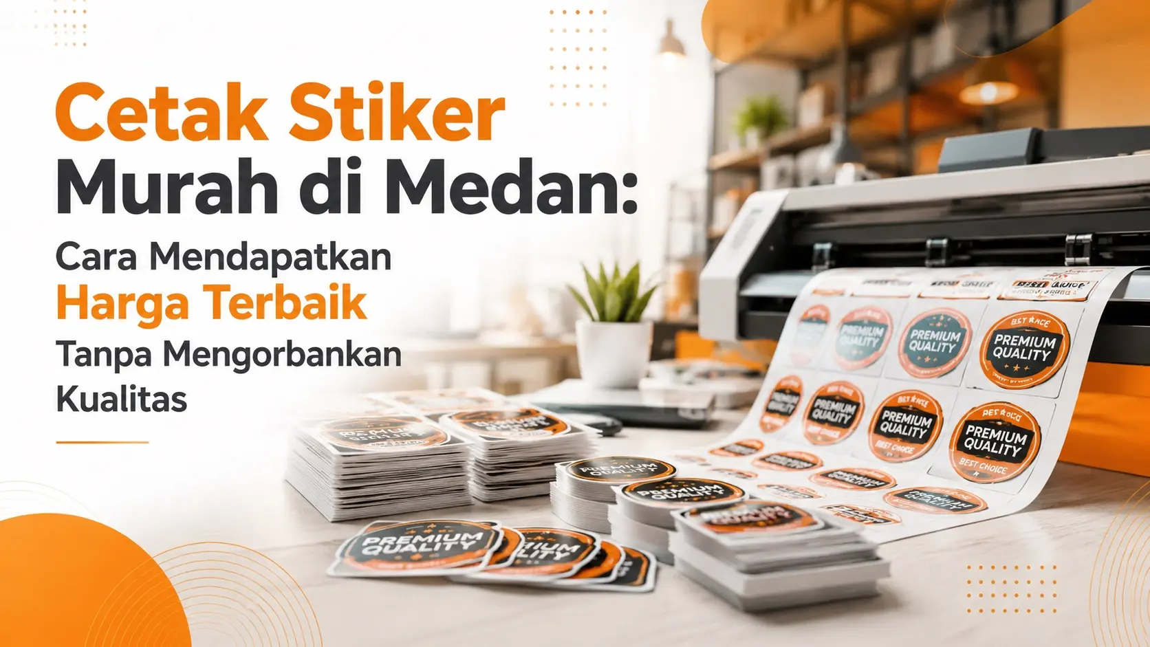 Cetak Stiker Murah di Medan: Cara Mendapatkan Harga Terbaik Tanpa Mengorbankan Kualitas