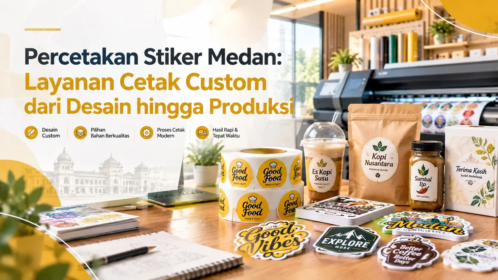  Percetakan Stiker Medan: Layanan Cetak Custom dari Desain hingga Produksi