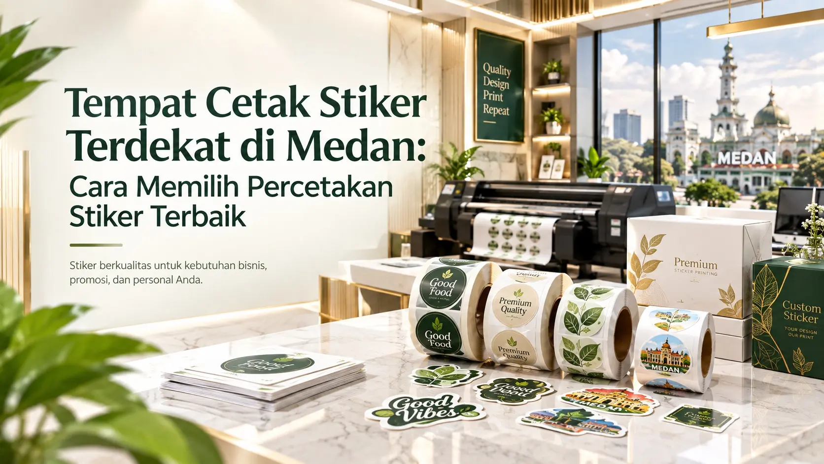 Tempat Cetak Stiker Terdekat di Medan: Cara Memilih Percetakan Stiker Terbaik