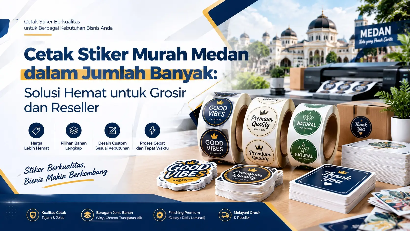 Cetak Stiker Murah Medan dalam Jumlah Banyak: Solusi Hemat untuk Grosir dan Reseller