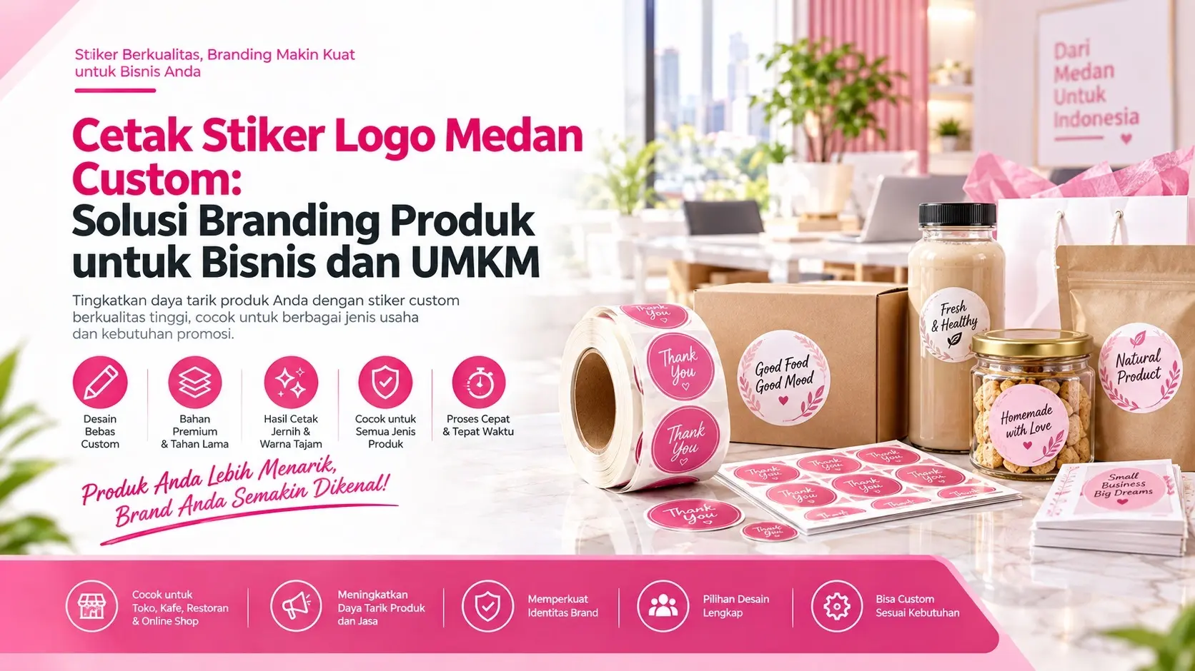 Cetak Stiker Logo Me.
