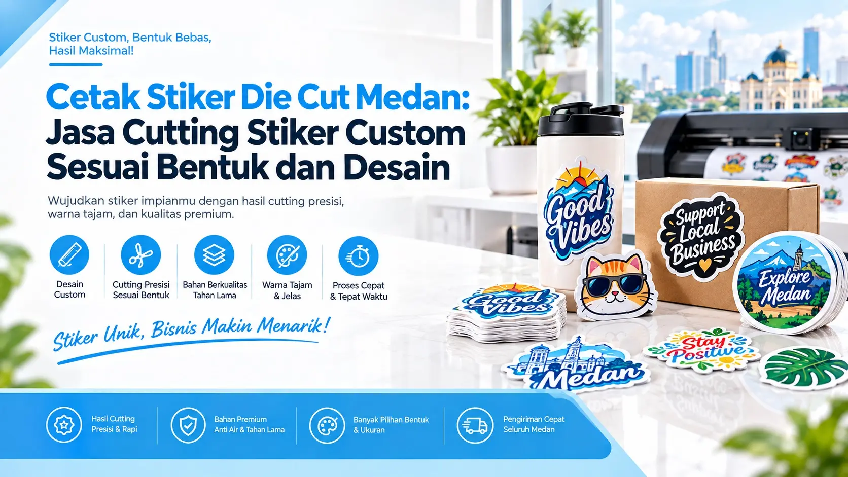 Cetak Stiker Die Cut.