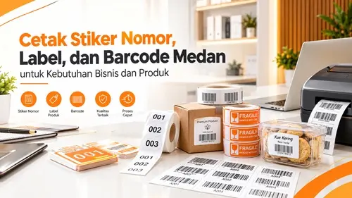 Cetak Stiker Nomor, Label, dan Barcode Medan untuk Kebutuhan Bisnis dan Produk