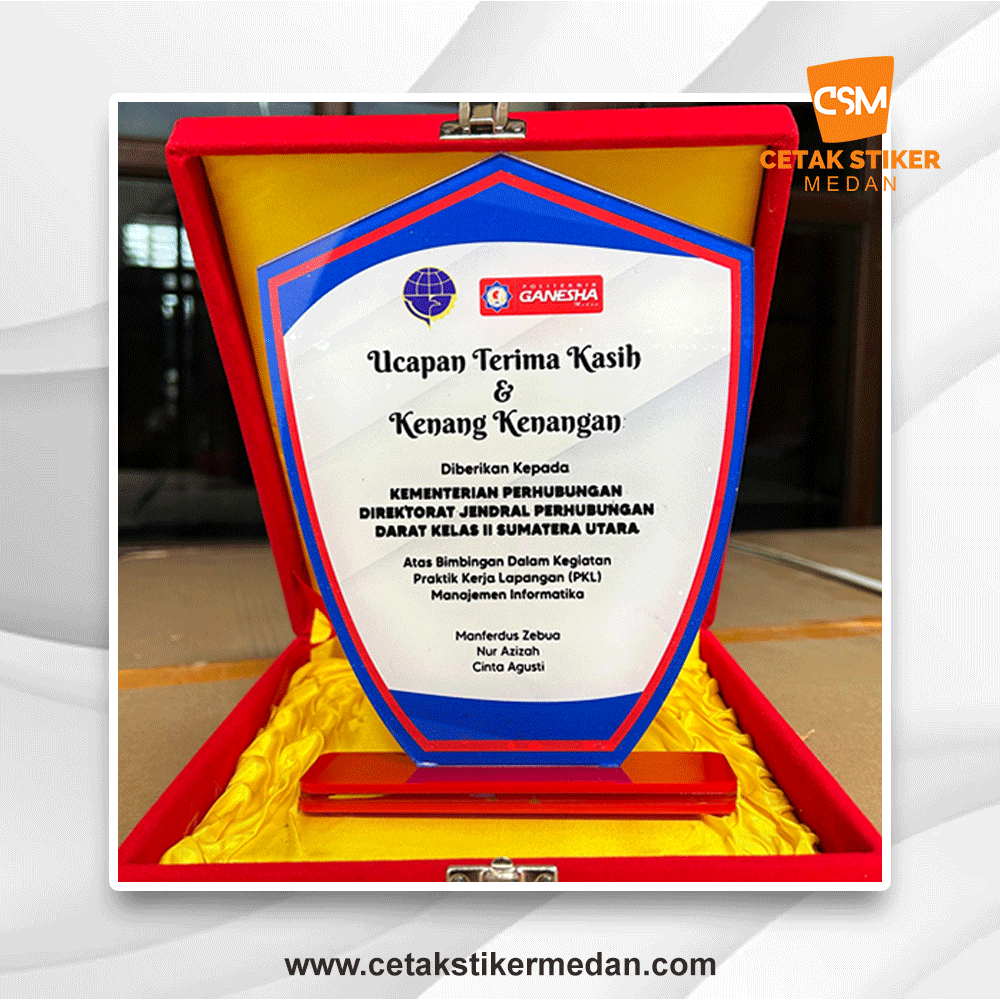 Stiker Mirror Plakat Penghargaan